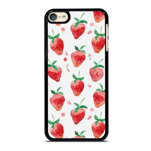 STRAWBERRY BRUSHED PATTERN iPod Touch 6 Case Cover