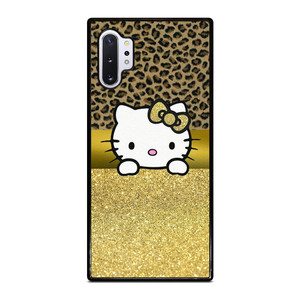 HELLO KITTY GOLD GLITTER LEOPARD Samsung Galaxy Note 10 Plus Case Cover HELLO KITTY GOLD GLITTER LEOPARD Samsung Galaxy Note 10 Plus Case Cover