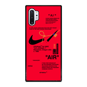 NIKE AIR OFF WHITE RED Samsung Galaxy Note 10 Plus Case Cover