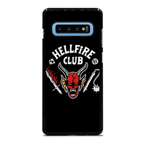 HELLFIRE CLUB STRANGER THINGS BLACK Samsung Galaxy S10 Plus Case Cover HELLFIRE CLUB STRANGER THINGS BLACK Samsung Galaxy S10 Plus Case Cover