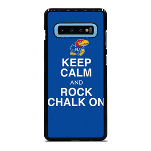 KEEP CALM AND ROCK CHALK KANSAS JAYHAWKS Samsung Galaxy S10 Plus Case Cover KEEP CALM AND ROCK CHALK KANSAS JAYHAWKS Samsung Galaxy S10 Plus Case Cover