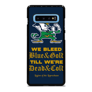 NOTRE DAME BLEED BLUE AND GOLD Samsung Galaxy S10 Plus Case Cover