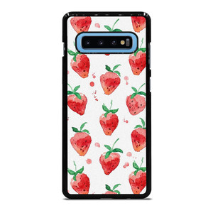 STRAWBERRY BRUSHED PATTERN Samsung Galaxy S10 Plus Case Cover
