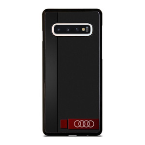 AUDI CAR CARBON LOGO Samsung Galaxy S10 Case Cover AUDI CAR CARBON LOGO Samsung Galaxy S10 Case Cover