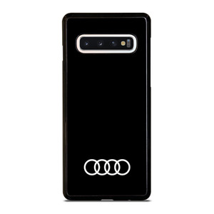 AUDI CAR LOGO BLACK Samsung Galaxy S10 Case Cover AUDI CAR LOGO BLACK Samsung Galaxy S10 Case Cover