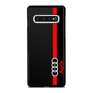 AUDI RED STRIPE LOGO Samsung Galaxy S10 Case Cover AUDI RED STRIPE LOGO Samsung Galaxy S10 Case Cover