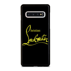 CHRISTIAN LOUBOUTIN GOLD LOGO Samsung Galaxy S10 Case Cover
