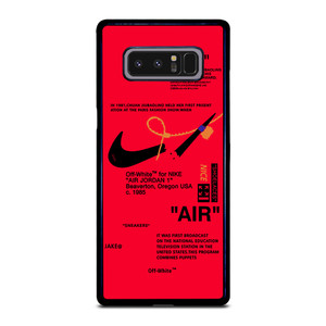 NIKE AIR OFF WHITE RED Samsung Galaxy Note 8 Case Cover NIKE AIR OFF WHITE RED Samsung Galaxy Note 8 Case Cover