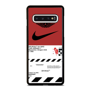 NIKE AIR JORDAN OFF WHITE LOGO Samsung Galaxy S10 Case Cover