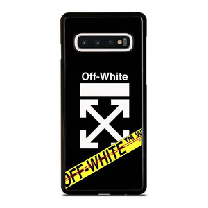 OFF WHITE YELLOW LABEL Samsung Galaxy S10 Case Cover