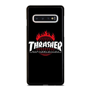 THRASHER HUF WORLDWIDE LOGO Samsung Galaxy S10 Case Cover THRASHER HUF WORLDWIDE LOGO Samsung Galaxy S10 Case Cover