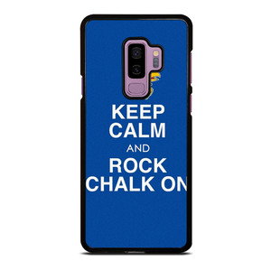 KEEP CALM AND ROCK CHALK KANSAS JAYHAWKS Samsung Galaxy S9 Plus Case Cover