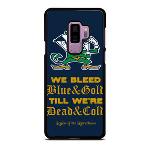 NOTRE DAME BLEED BLUE AND GOLD Samsung Galaxy S9 Plus Case Cover