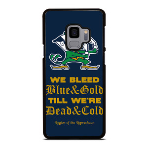 NOTRE DAME BLEED BLUE AND GOLD Samsung Galaxy S9 Case Cover
