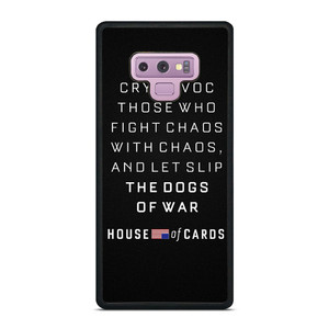 HOUSE OF CARDS QUOTES Samsung Galaxy Note 9 Case Cover HOUSE OF CARDS QUOTES Samsung Galaxy Note 9 Case Cover