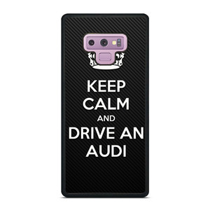 KEEP CALM AND DRIVE AUDI CARBON Samsung Galaxy Note 9 Case Cover