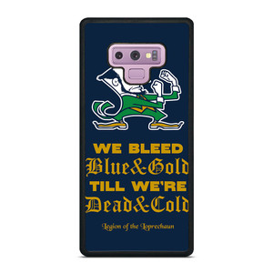 NOTRE DAME BLEED BLUE AND GOLD Samsung Galaxy Note 9 Case Cover