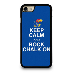 KEEP CALM AND ROCK CHALK KANSAS JAYHAWKS iPhone 7 / 8 Case Cover