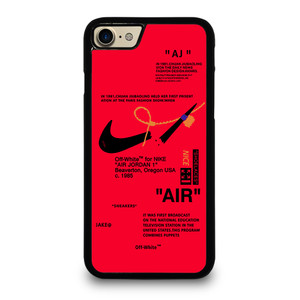 NIKE AIR OFF WHITE RED iPhone 7 / 8 Case Cover