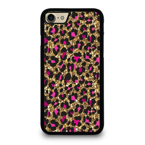 PINK LEOPARD GLITTER SKIN iPhone 7 / 8 Case Cover