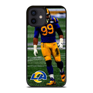AARON DONALD 99 LOS ANGELES RAMS NFL FOOTBALL 2 iPhone 12 Mini Case Cover