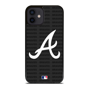 ATLANTA BRAVES BASEBALL BLACK iPhone 12 Mini Case Cover