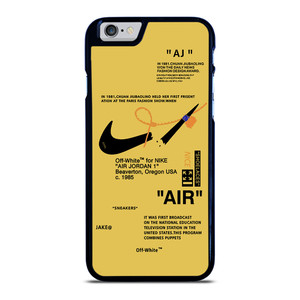 NIKE AIR OFF WHITE YELLOW iPhone 6 / 6S Case Cover NIKE AIR OFF WHITE YELLOW iPhone 6 / 6S Case Cover