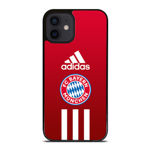 BAYERN MUNCHEN FC ADIDAS STRIPES iPhone 12 Mini Case Cover BAYERN MUNCHEN FC ADIDAS STRIPES iPhone 12 Mini Case Cover