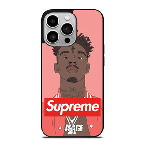 21 SAVAGE PINK SUPREME iPhone 14 Pro Case Cover