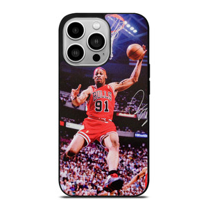 DENNIS RODMAN CHICAGO BULLS NBA iPhone 14 Pro Case Cover
