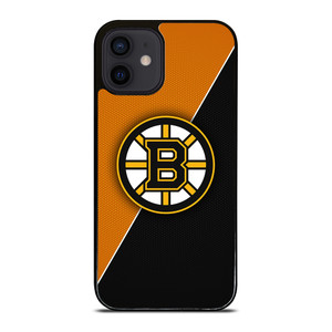 BOSTON BRUINS NHL HOCKEY LOGO iPhone 12 Mini Case Cover BOSTON BRUINS NHL HOCKEY LOGO iPhone 12 Mini Case Cover