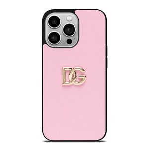DOLCE AND GABBANA PINK LOGO iPhone 14 Pro Case Cover