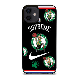 BOSTON CELTICS NBA X SUPREME NIKE iPhone 12 Mini Case Cover BOSTON CELTICS NBA X SUPREME NIKE iPhone 12 Mini Case Cover
