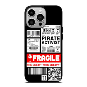 FRAGILE STAMP BARCODE LABELS iPhone 14 Pro Case Cover