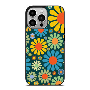 HIPPIE FLOWER PATTERN iPhone 14 Pro Case Cover