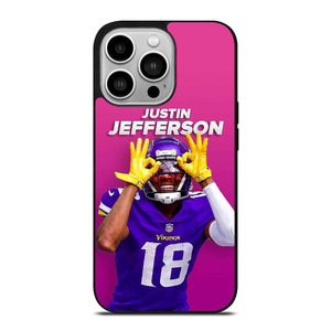 JUSTIN JEFFERSON MINNESOTA VIKINGS iPhone 14 Pro Case Cover