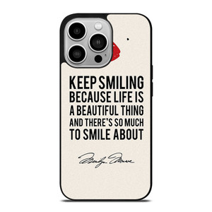 MARILYN MONROE QUOTES iPhone 14 Pro Case Cover