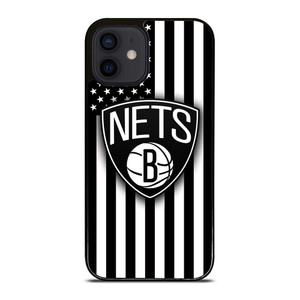 BROOKLYN NETS NBA USA FLAG iPhone 12 Mini Case Cover