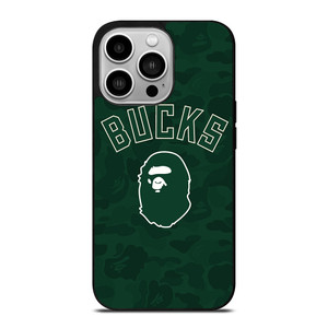 MILWAUKEE BUCKS X BAPE CAMO iPhone 14 Pro Case Cover MILWAUKEE BUCKS X BAPE CAMO iPhone 14 Pro Case Cover