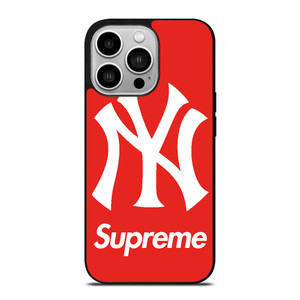 NEW YORK YANKEES X SUPREME RED iPhone 14 Pro Case Cover