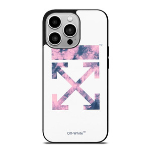 OFF WHITE PURPLE MARBLE iPhone 14 Pro Case Cover