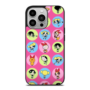 POWERPUFF GIRLS CUTE PATTERN iPhone 14 Pro Case Cover