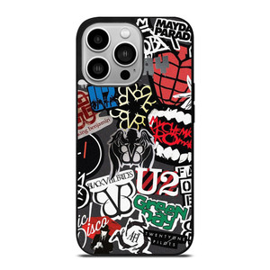 PUNK ROCK BAND COLLAGE iPhone 14 Pro Case Cover