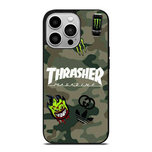 THRASHER SKATEBOARD CAMO COLLAGE iPhone 14 Pro Case Cover