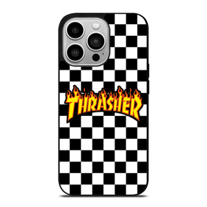 THRASHER SKATEBOARD CHECKERBOARD iPhone 14 Pro Case Cover THRASHER SKATEBOARD CHECKERBOARD iPhone 14 Pro Case Cover