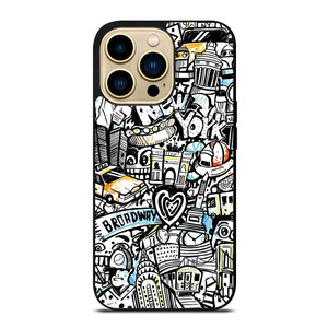 BROOKLYN NEW YORK ART iPhone 14 Pro Max Case Cover