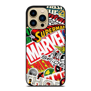 DC MARVEL SUPERHERO COLLAGE iPhone 14 Pro Max Case Cover