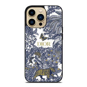 DIOR FLORAL BLUE iPhone 14 Pro Max Case Cover
