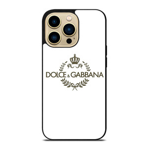 DOLCE AND GABBANA WHITE LOGO iPhone 14 Pro Max Case Cover