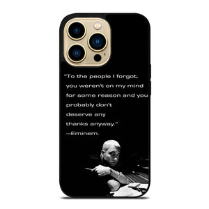EMINEM RAPPER QUOTES 2 iPhone 14 Pro Max Case Cover